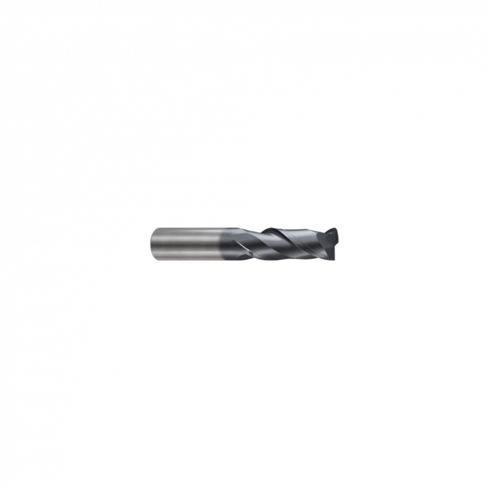 Фреза концевая твердосплавная Alpha-GX c 2-мя зубьями (спираль 35°), укороченная, 2X4X6X50, New Century
