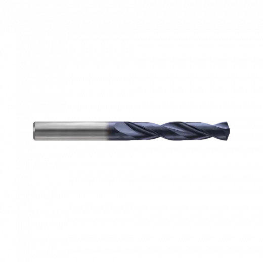Сверло твердосплавное New Century Drill, 5XD с покрытием TiАIN, 12.1X14X77X124